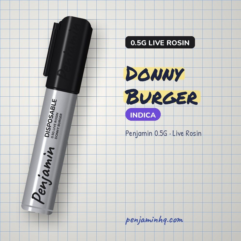 Penjamin Donny Burger 0.5G Live Rosin Disposable – PenjaminHQ