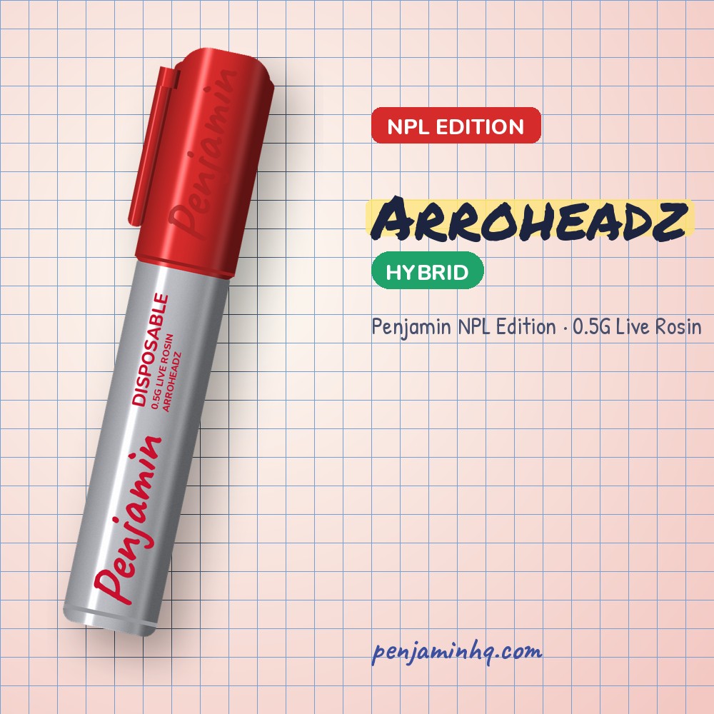 Penjamin Arroheadz NPL Edition 0.5G Live Rosin – PenjaminHQ