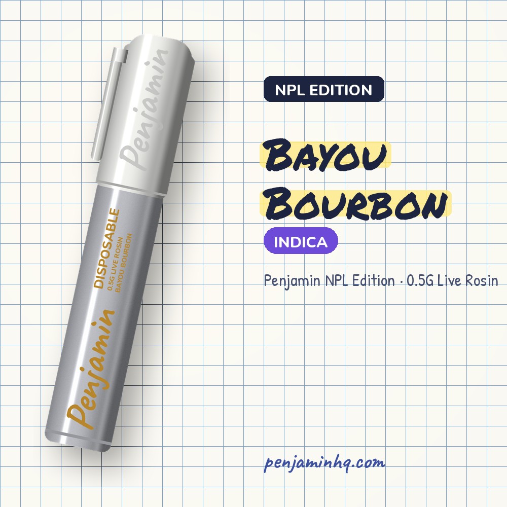 Penjamin Bayou Bourbon NPL Edition 0.5G Live Rosin – PenjaminHQ