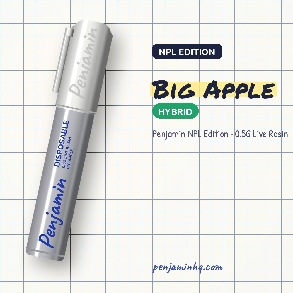 Penjamin Big Apple NPL Edition 0.5G Live Rosin – PenjaminHQ