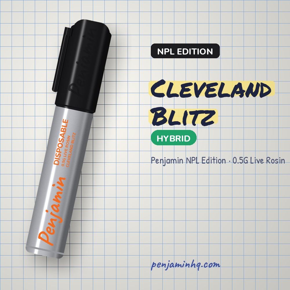 Penjamin Cleveland Blitz NPL Edition 0.5G Live Rosin – PenjaminHQ