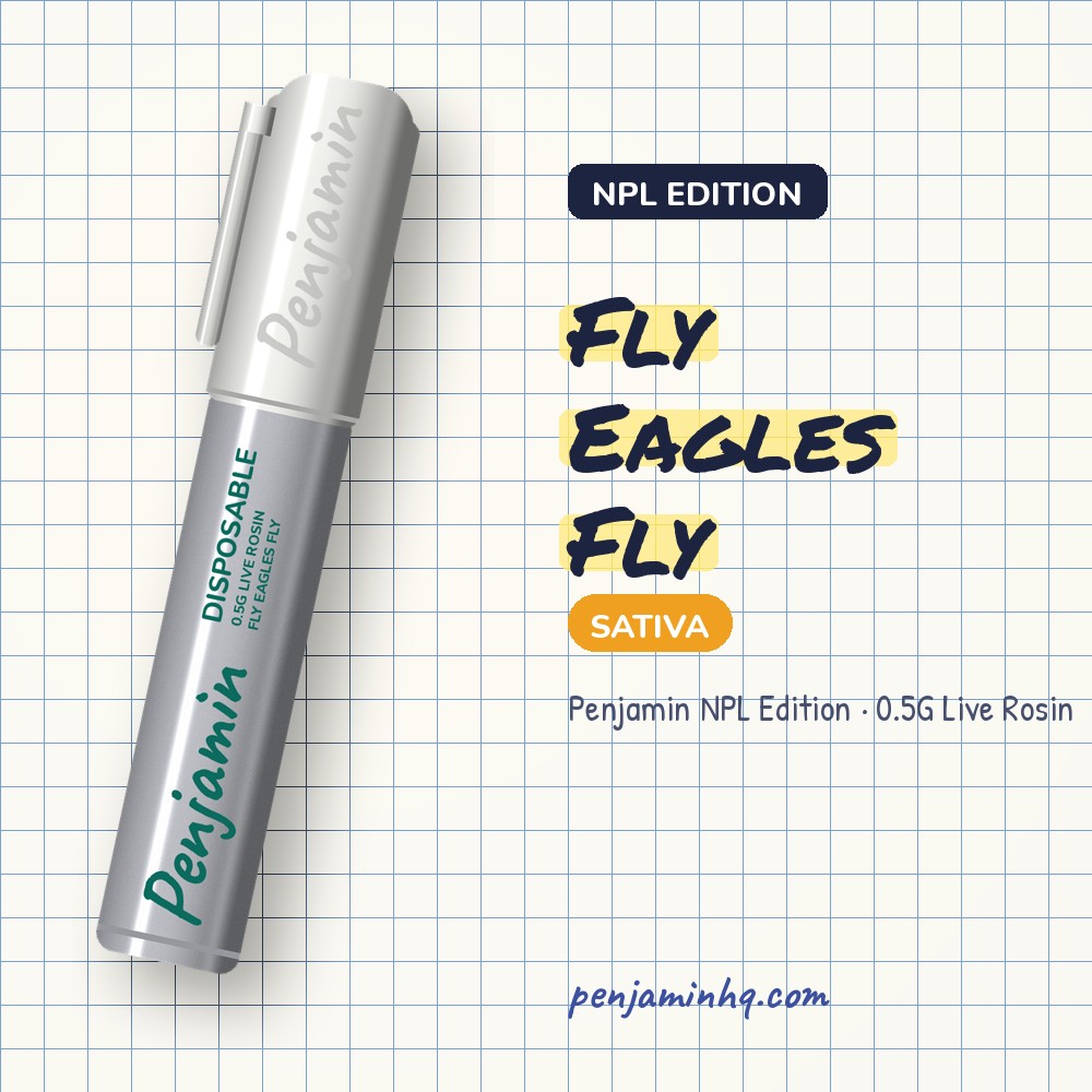 Penjamin Fly Eagles Fly NPL Edition 0.5G Live Rosin – PenjaminHQ