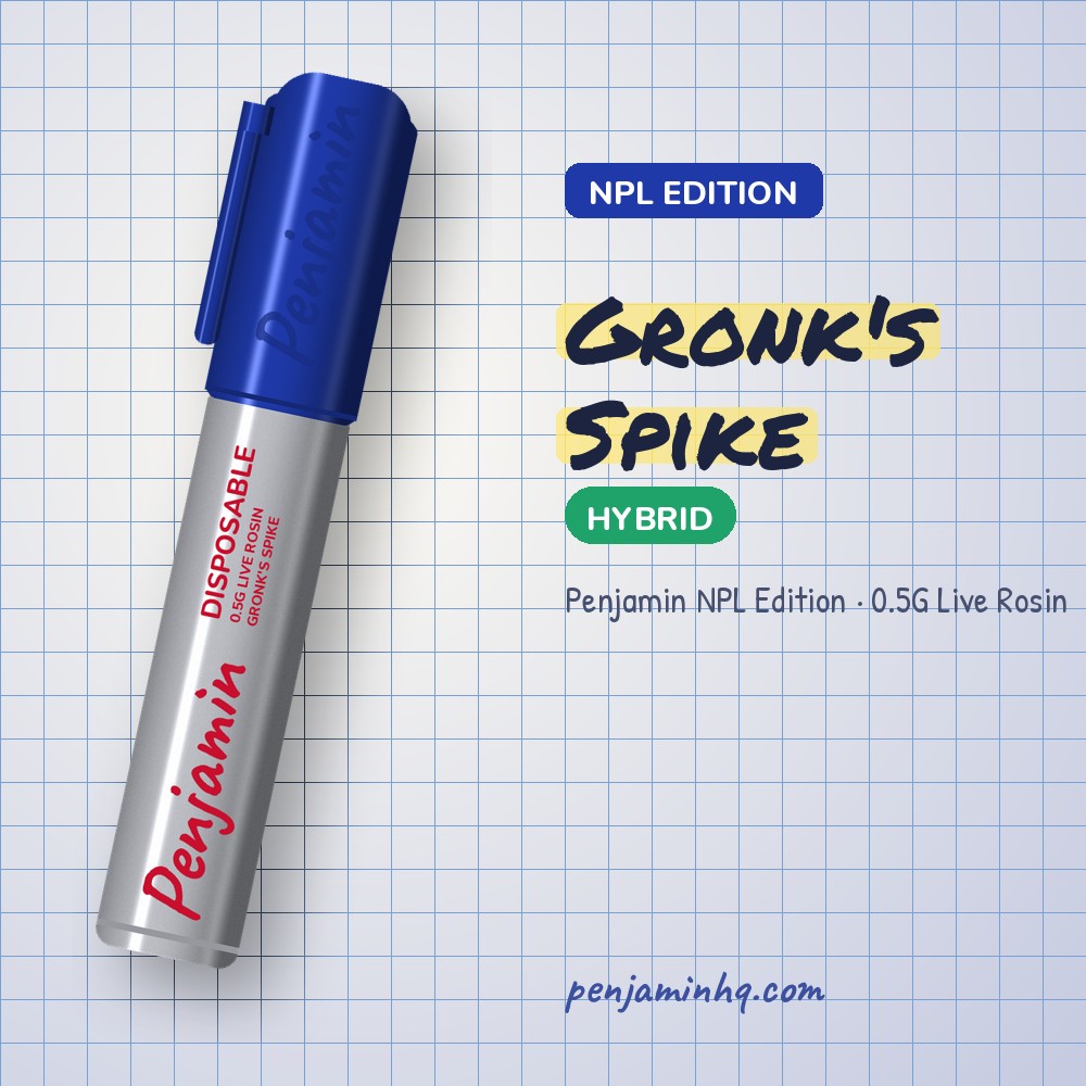 Penjamin Gronk's Spike NPL Edition 0.5G Live Rosin – PenjaminHQ