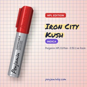Penjamin Iron City Kush NPL Edition 0.5G Live Rosin – PenjaminHQ
