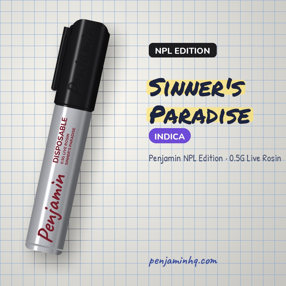 Penjamin Sinner's Paradise NPL Edition 0.5G Live Rosin – PenjaminHQ