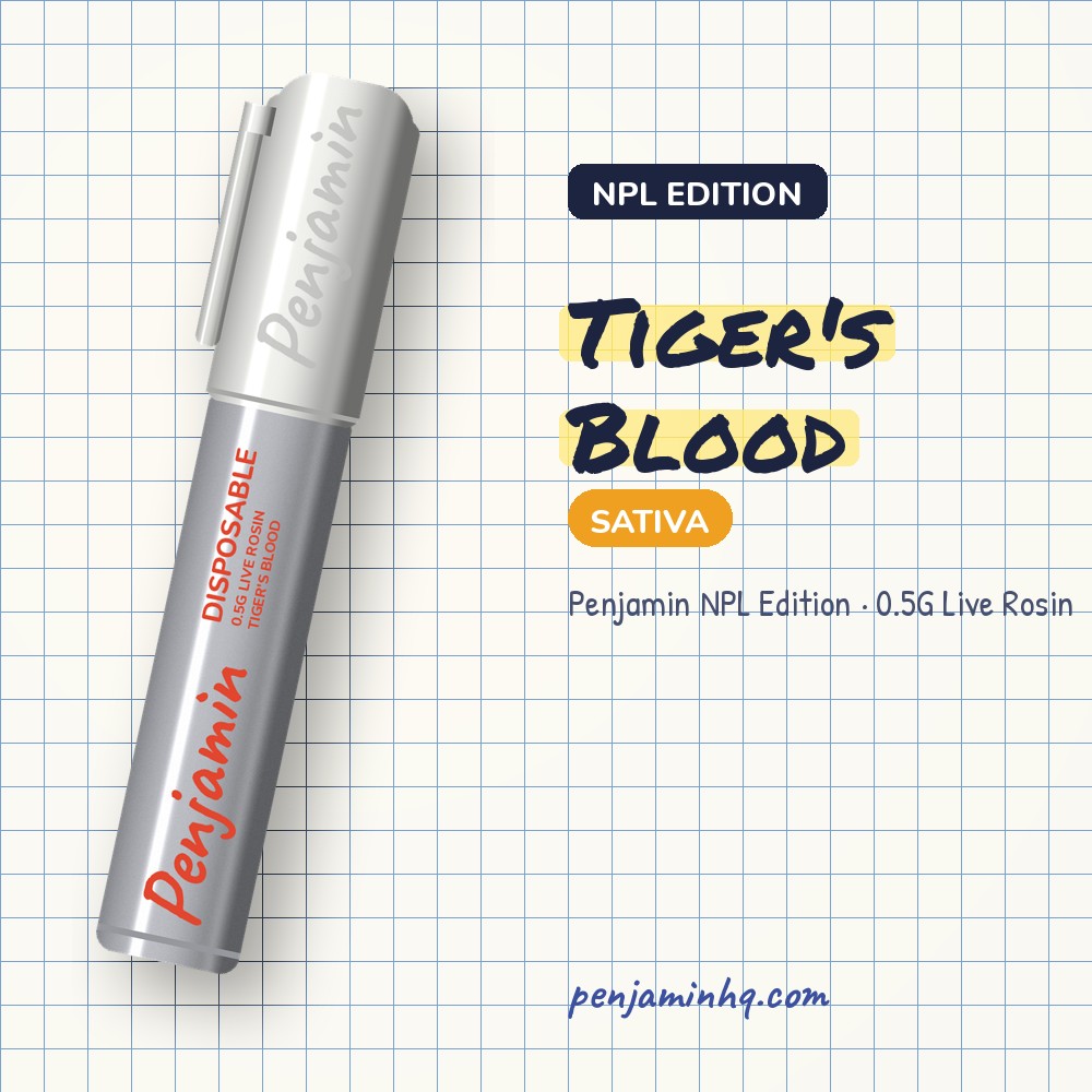 Penjamin Tiger's Blood NPL Edition 0.5G Live Rosin – PenjaminHQ