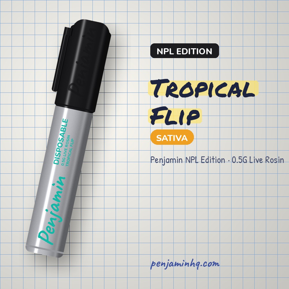 Penjamin Tropical Flip NPL Edition 0.5G Live Rosin – PenjaminHQ